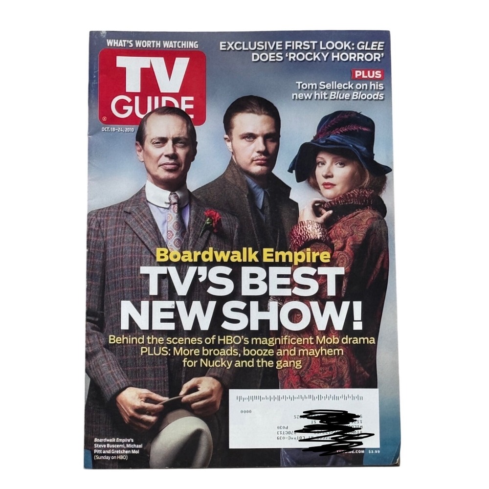 TV Guide Boardwalk Empire Steve Buscemi October 18‎ 2010 Glee Blue Bloods